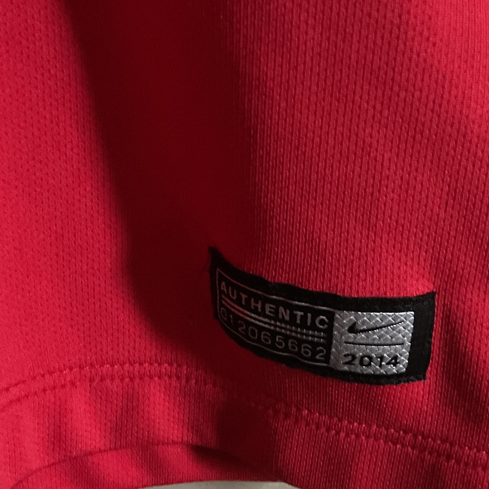 Authentic Nike Red Manchester United Jersey 2014/2015 home football shirt - Picture 5 of 7